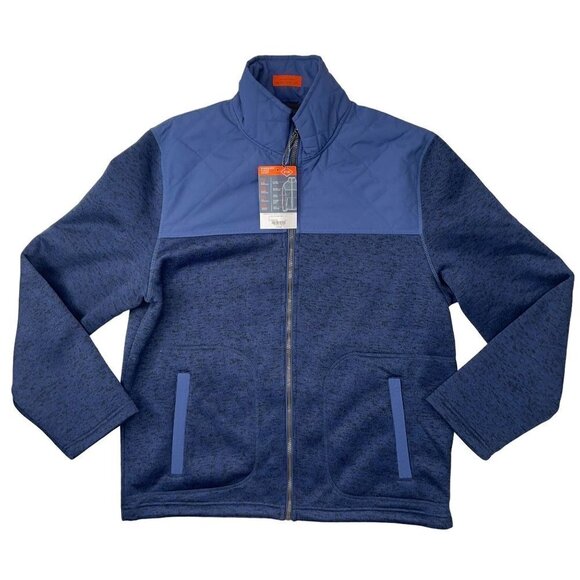 NEW St Johns Bay LARGE Windblock Fleece Lightweight Jacket, Quilted Shoulder NWT - Picture 1 of 7
